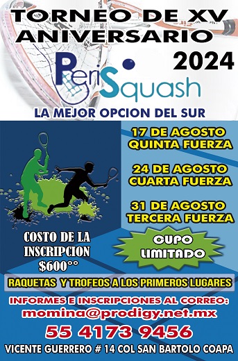 Torneo XV Aniversario PeriSquash